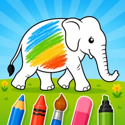 Symbol von Coloring book for kids